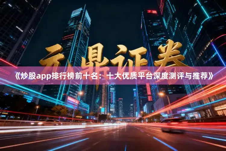《炒股app排行榜前十名：十大优质平台深度测评与推荐》