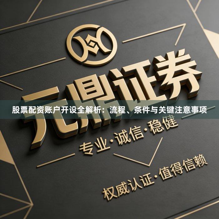 股票配资账户开设全解析：流程、条件与关键注意事项