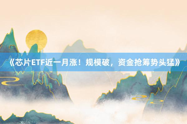 《芯片ETF近一月涨！规模破，资金抢筹势头猛》