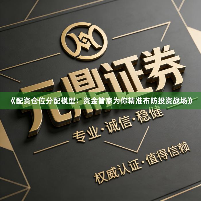 《配资仓位分配模型:资金管家为你精准布防投资战场》
