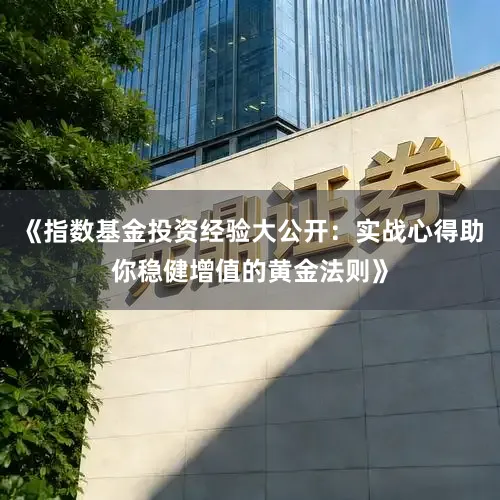 《指数基金投资经验大公开：实战心得助你稳健增值的黄金法则》